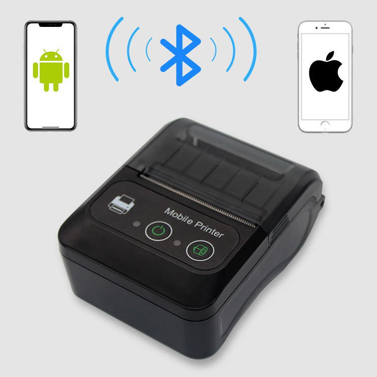 Портативний чековий принтер GOOJPRT PT-280 Bluetooth USB Type-C, мобільний термопринтер 58 мм Android iOS