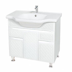 Тумба з умивальником Аква Родос Родорс 100 з умивальником "New Klasik"