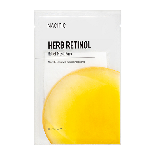 Nacific Herb Retinol Relief Mask Pack Tканєва маска з ретинолом, 30 г