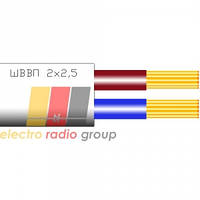 Провід з'єднання єднувальний ШВВП 2х2,5