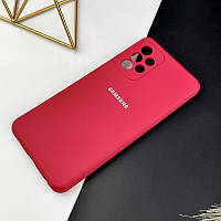 Силиконовый чехол на Samsung A32 4G Rose red (37)