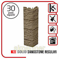 Внешний угол для цокольного сайдинга VOX Solid SandStone Light brown