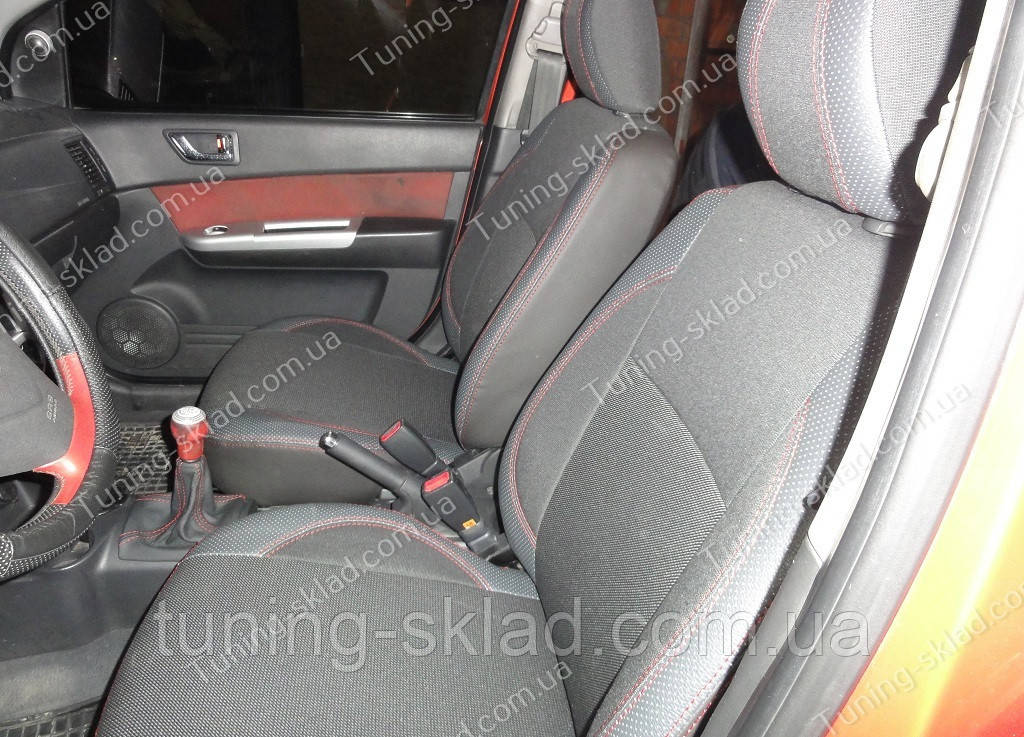 Чохли на сидіння Хендай Гетц (чохли з екошкіри Hyundai Getz стиль Premium), фото 1