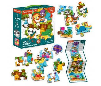 Maxi puzzle "Fisher Price. Мої веселі друзі" VT1711-06(рус)