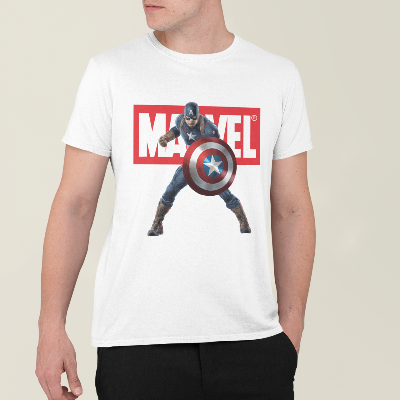 Футболка чоловіча Marvel Капітан Америка, фото 1