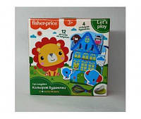 Игра-шнуровка "Fisher Price. Цветные домики" (укр) VT5303-26(укр)