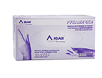 Перчатки медичного ІГАР (Igar) нітрілові нестерильні неприпуренні М 200 шт.