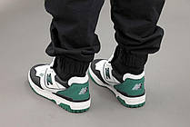 Чоловічі кросівки New Balance 550 White Green Black BB550LE1, фото 6