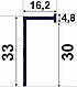 Алюмінієвий прихований плінтус з LED-підсвічуванням BEST DEAL 7/30 LED срібло матове 30 мм, довжина 2,5 м, фото 2