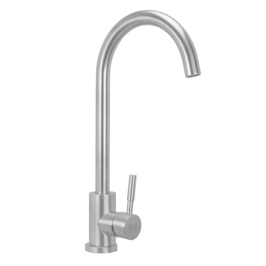 Змішувач для кухні WEZER EKO4A-01, нержавіюча сталь, фото 1