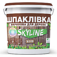 Шпаклевка для дерева готовая к применению акриловая SkyLine Wood Махагон 7 кг