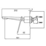 Змішувач для умивальника Frap F1058-22, білий/хром, фото 2