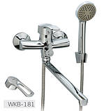 Змішувач для ванни WEZER JXD7-B181, хром, фото 2