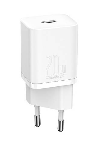 Зарядний пристрій (зарядка) для телефону Baseus Super Si Quick Charger Type-C 20 W Білий (CCSUP-B02), фото 1