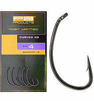 Карповий гачок PB Products CURVED KD-hook DBF No 4