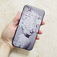 Панель чохол для Apple iPhone 13 Pro Alitek Дівчина з квітами