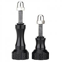 Комплект металевих кріпильних болтів (довгий і короткий) для GoPro, SJCam Alitek Premium Black