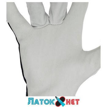 Рукавичка шкіряна комбінована з високоякісної овечої шкіри та тканини 10 SP-0174 Intertool