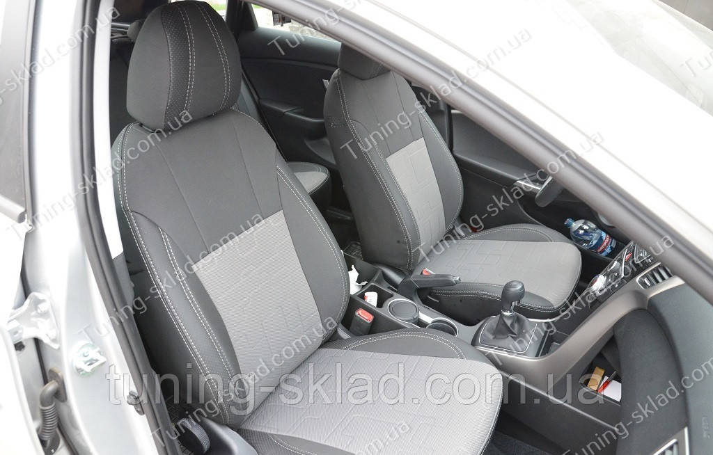 Чохли на сидіння Хенддай I30 2 GD універсал (чохли з екошкіри Hyundai I30 GD SW стиль Premium), фото 1