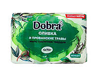 Мило туалетне Оливка і прованські трави 4*70г екопак ТМ Dobra