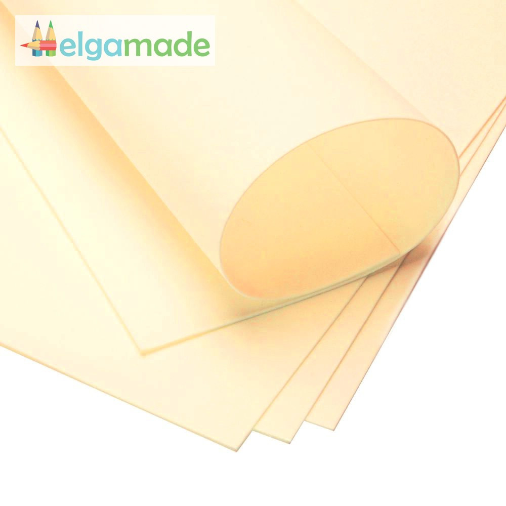 УЦІНКА! Фоаміран АНТИЧНИЙ БІЛИЙ, 20x30 см, 0.8-1.2 мм, Іран, фото 1