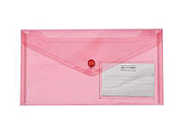 Папка-конверт TRAVEL, на кнопці, DL, червона BM.3938-05 ТМ BUROMAX