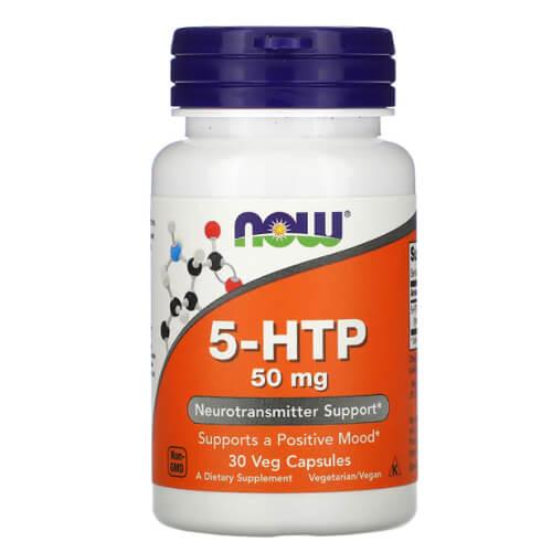 Антидипресант, NOW 5-HTP 50 mg 30 капс