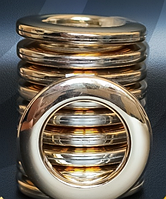 Люверси для штор і тюля Classic 35 мм золото глянець (М16)