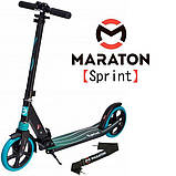 Дитячий двоколісний самокат Maraton Sprint Бірюза, фото 3
