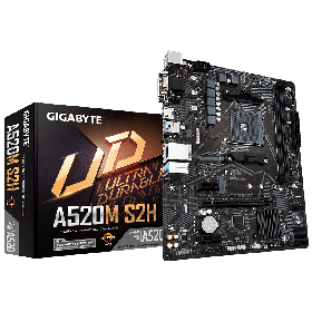 Материнська плата GIGABYTE A520M S2H AM4 (A520M S2H)