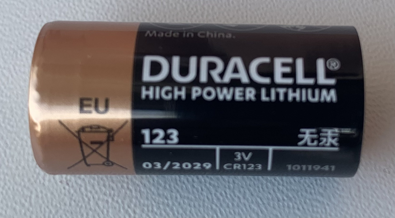 Батарейка Duracell CR 123 Lithium 3V без паковання