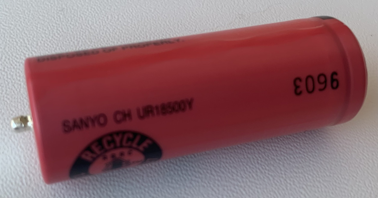 Акумулятор Sanyo CH UR18500Y (Braun 81377206) 1400 мА/год з виведеннями, фото 1