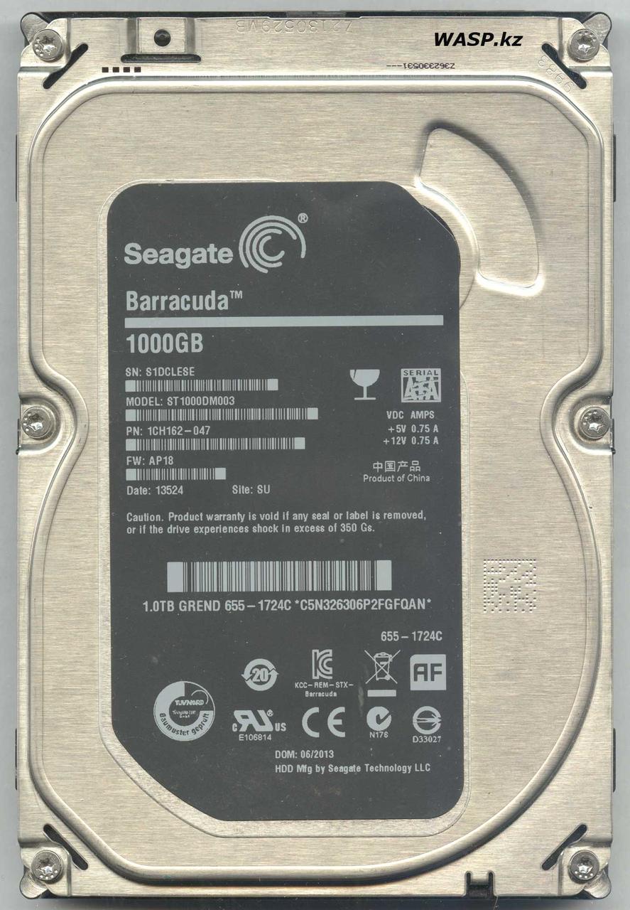 Жорсткий диск б/в 3,5" Seagate 1 Tb, фото 1