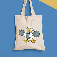 Еко-сумка, шоппер, щоденна з принтом "Дональд Дак" Push IT