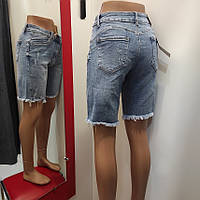 Женские джинсовые шорты батал стрейч