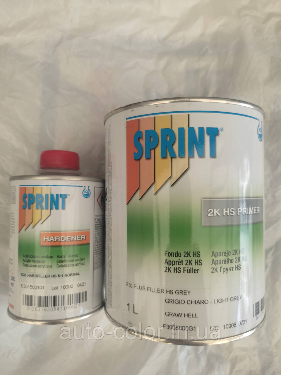 Ґрунт-наповнювач SPRINT F30 1 л + 0.2 л виверд. комплект