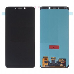 Дисплей для Samsung A920 | Galaxy A9 2018 з сенсорним склом в рамці (Чорний) Amoled (small glass), фото 1