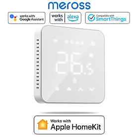 Розумний термостат Meross Smart Wi-Fi Thermostat (MTS200HK) Apple HomeKit для електричного підігріву підлоги