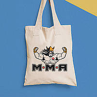 Еко-сумка, шоппер, щоденна з принтом "ММА вікінг" Push IT
