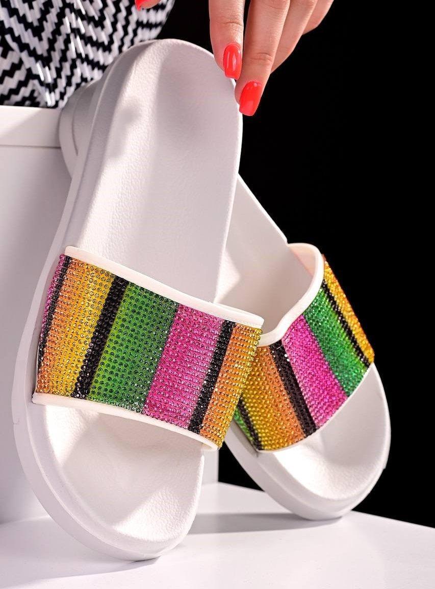 Шлепанці жіночі Білі Б1357, фото 1