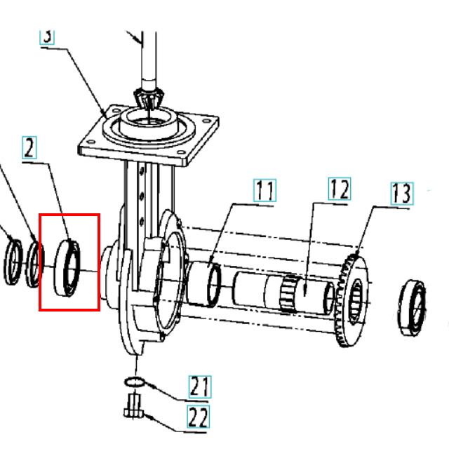 Підшипник колісного вала лівий для мотоблоку Husqvarna TF 545 Р/DE, фото 1