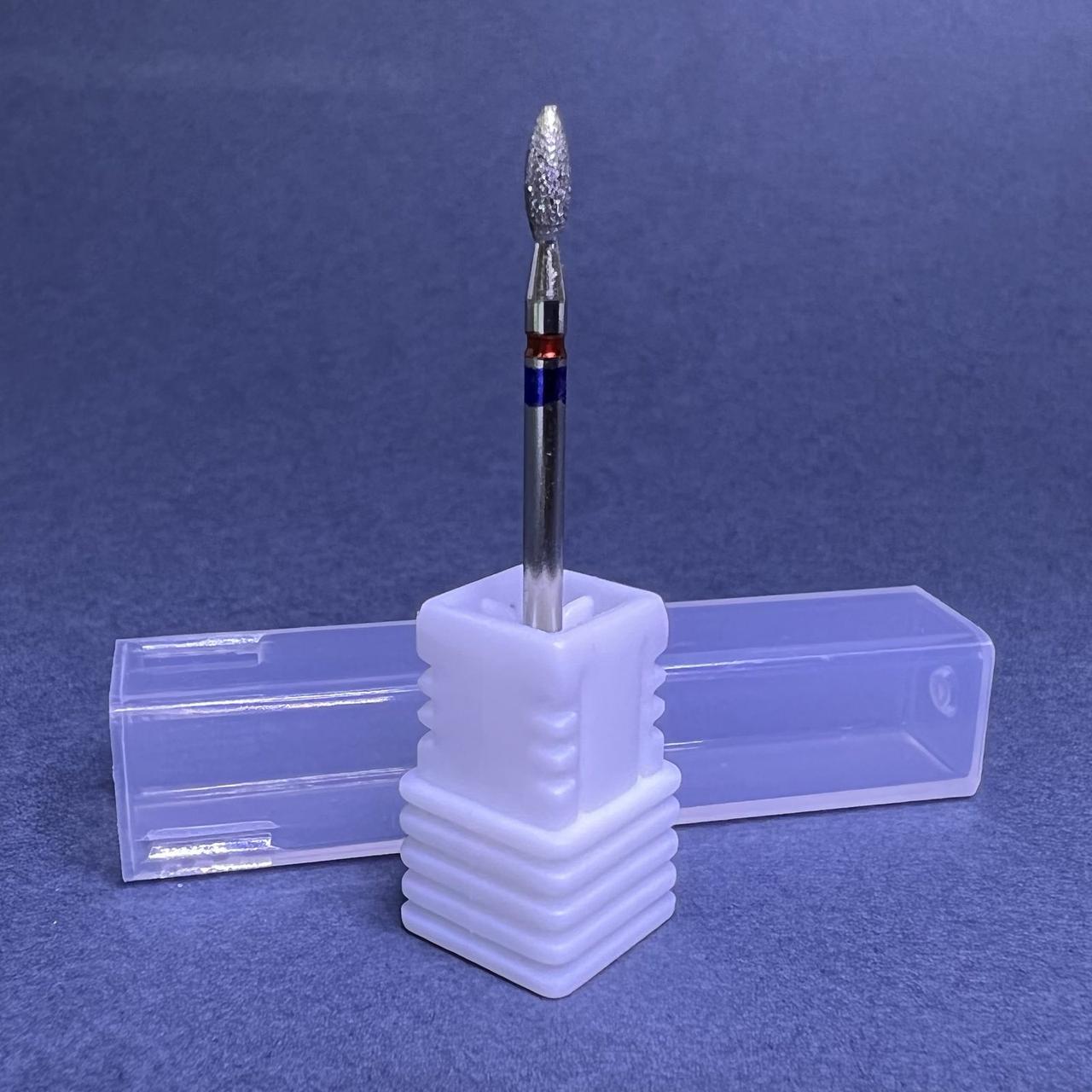 Фреза для манікюра червоно-синя №50