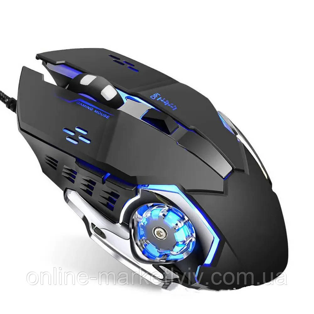 Мишка ігрова дротова GAMING MOUSE X6 / Геймерський контролер / Дротова мишка з підсвічуванням