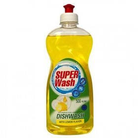 Середовище для миття посуду SUPER Wash Лімон 500 мл 0225