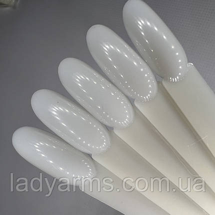 001 ОВАЛ. МОЛОЧНІ тіпси-віяло на кільці Lady Arms, фото 1