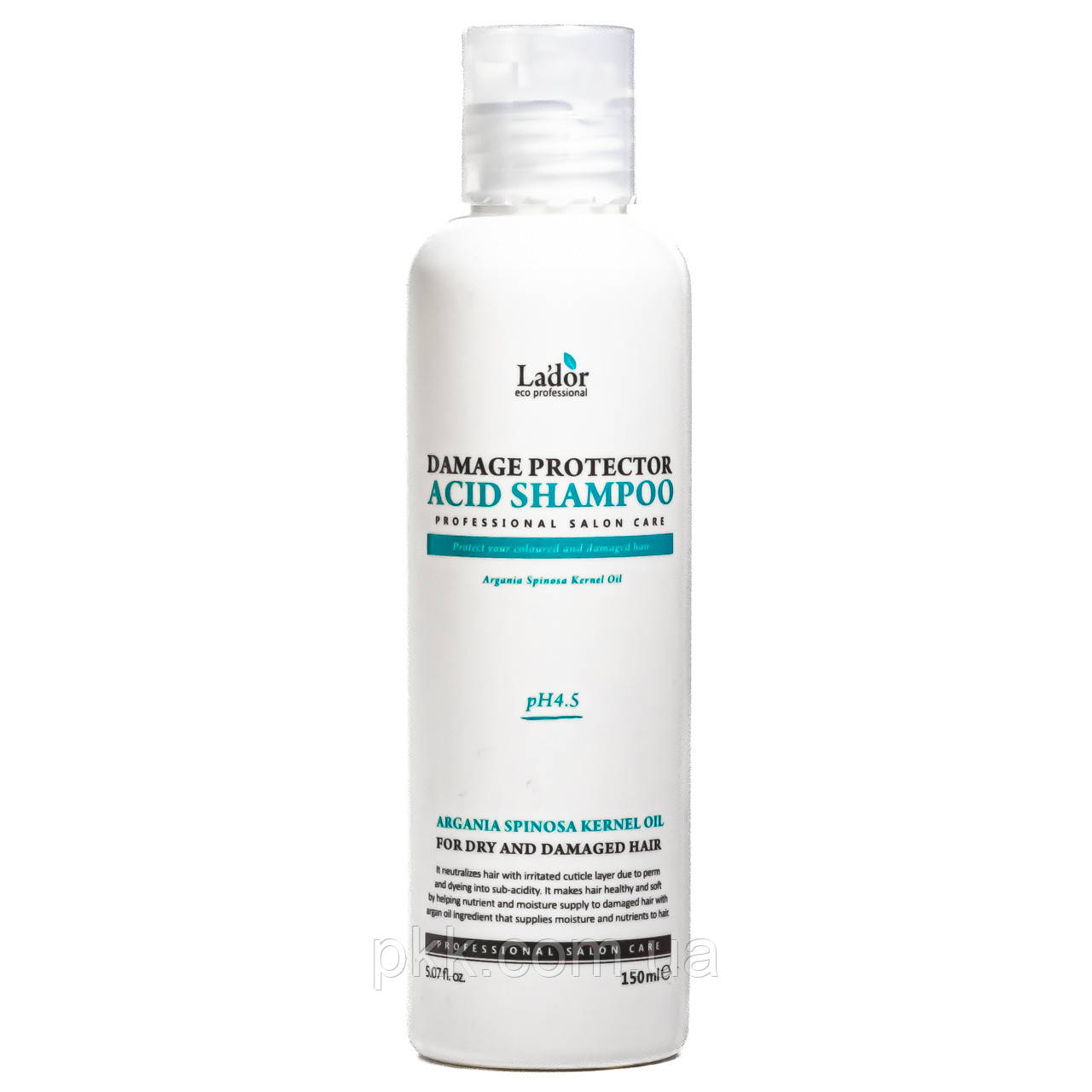 Шампунь для пошкодженого волосся La'dor Damage Protector Acid Shampoo 150 мл