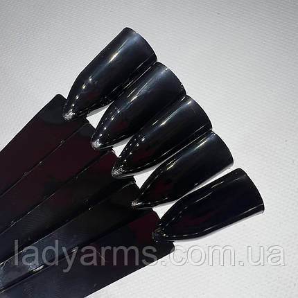 007 КВАДРАТ. ЧОРНІ тіпси-віяло на кільці Lady Arms, фото 1