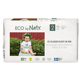 Одноразові дитячі підгузки ECO by Naty Размер 2 (3-6 кг.), 33 шт.
