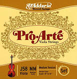 Струни для альта d'addario J58MM Pro Arte Medium MM, фото 3