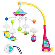 Музичний мобіль на ліжечко (світлова проекція, 4 підвіски, пульт керування, 4 мелодії) НЕ0304, фото 4
